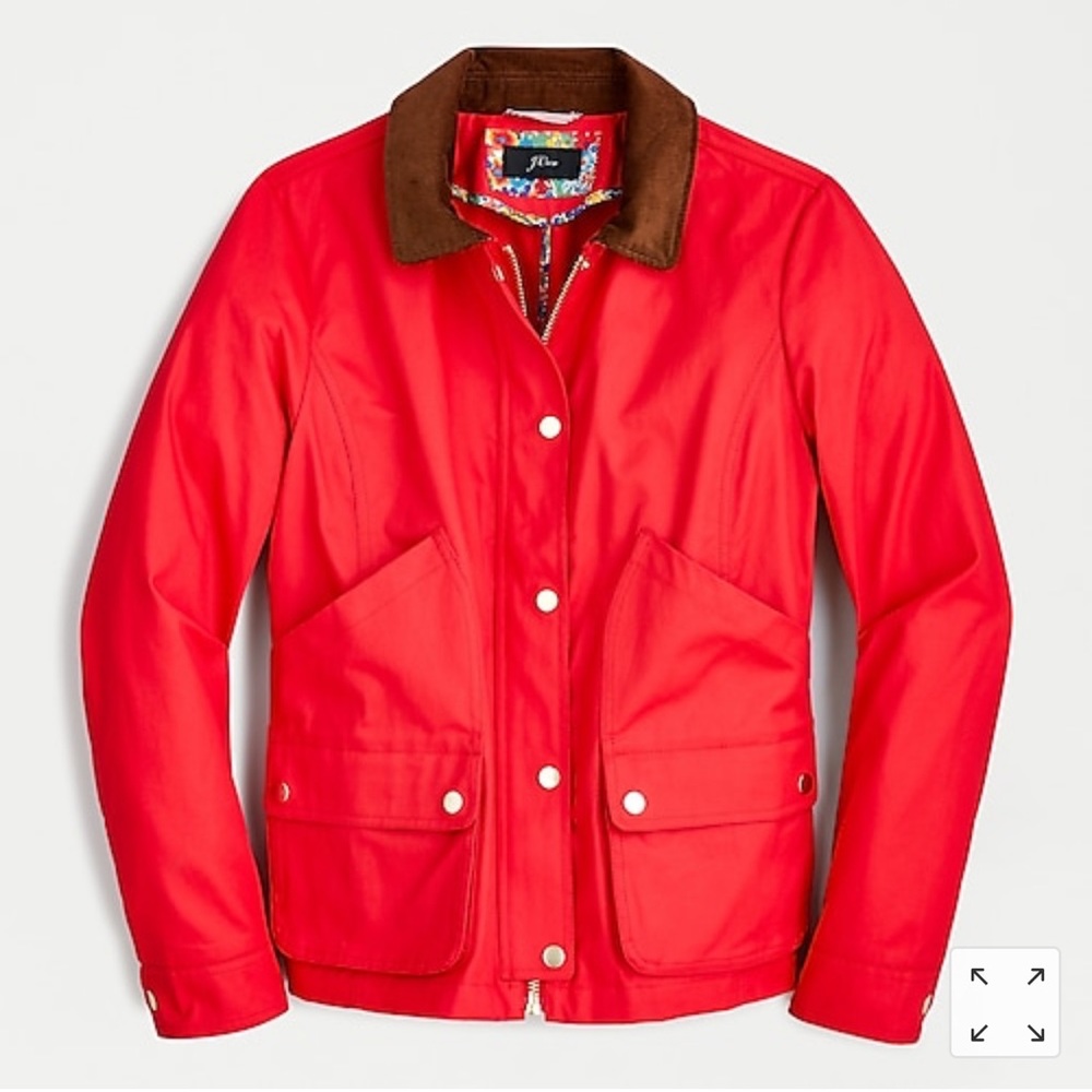 JCrew Barn Jacket with Liberty Floral Print